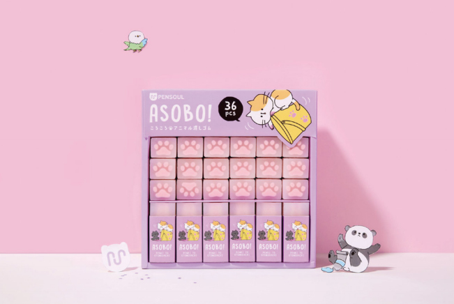 Jelly eraser for cat PAWS