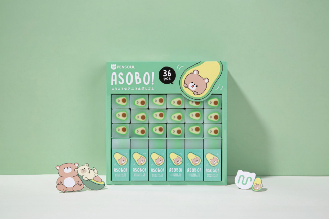 Avocado jelly eraser