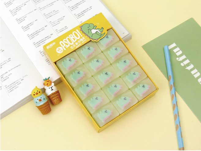Dinosaur small jelly eraser